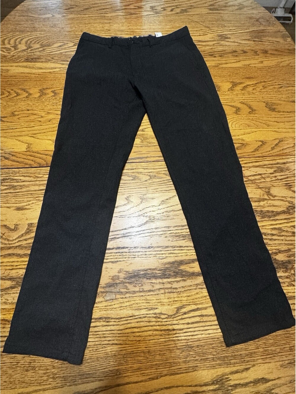 Zara Man Mens Dress Pants 31 Black Slim Straight Stretch Trousers Turkey
